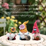 Hodao Set of 3 Spring Gnome Decorations Flower Gnomes Ornaments Decor Summer Out... - Image 7