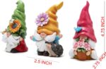 Hodao Set of 3 Spring Gnome Decorations Flower Gnomes Ornaments Decor Summer Out... - Image 8