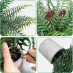 Artificial Boston Fern Potted Plants 15'' Fake Greenery Shrubs Plants in Pot for... - Image 5