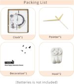 FLEBLE Extra Large Wall Clock for Living Room Decor Modern Wall Clocks Decorativ... - Image 8