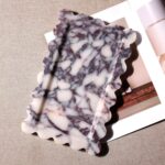 Natural 100% Marble Vanity Tray Luxury Scalloped Marble Storage Square Rectangle... - Image 6