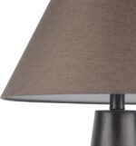 Abani Table Lamp Sienna Tapered 26.5” – Contemporary Brown Resin Base with Wide ... - Image 10