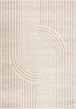 Abani Area Rug for Living Room -Nuevo 4' x 6' Beige Arch Pattern Area Rug, Soft ... - Image 4