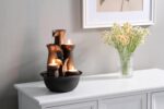 Tabletop Fountain 3 Candles, Indoor Waterfall Fountain for Meditation, Desktop W... - Image 7