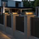 Modern Landscape Post Light, 9.8" Outdoor 120V High Voltage Wiring IP54 Waterpro... - Image 7
