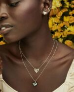 Kendra Scott Ari Heart Stud Earrings for Women, Fashion Jewelry - Image 3