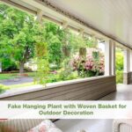 Giegxin Summer Mini Hanging Artificial Plant with Woven Basket Boho Fake Plants ... - Image 6