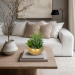Briful Fake Succulents in Gold Metal Pot, Artificial Succulent Plants Arrangemen... - Image 4