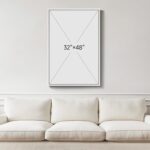 Extra Large Framed Blue and Gold Abstract Wall Art for Living Room, Modern Minim... - Image 4