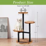 VECELO 3 Tier Plant Stand Indoor Outdoor, Tall Metal Wood Flower Shelf for Multi... - Image 5