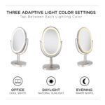 Zadro Newport 10" by 18" Oval LED Lighted Makeup Mirror with Magnification 5X/1X... - Image 7