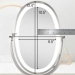 Zadro Newport 10" by 18" Oval LED Lighted Makeup Mirror with Magnification 5X/1X... - Image 9
