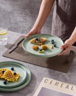famiware Star Dinner Plates for 6, 10 inches Plate Set, Scratch Resistant, Stone... - Image 3