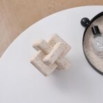 3-Link Knot Resin Travertine Decor, Coffee Table Decor, Book Shelf Entry Table D... - Image 3