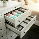 Bructhun Foldable Fabric Drawer Organizer Set 4 Pack Dresser Dividers - Sock Und... - Image 3