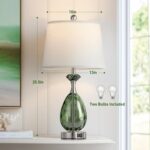 Coastal Glass Table Lamps Set of 2, 3-Way Dimmable Touch Control Nautical Lamp w... - Image 7