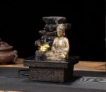 Tabletop Water Fountain Buddha Statue Desktop Indoor Waterfall Fountain Tabletop... - Image 6