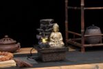 Tabletop Water Fountain Buddha Statue Desktop Indoor Waterfall Fountain Tabletop... - Image 7