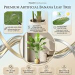 Artificial Bird of Paradise Plant：5FT Fake Traveler’s Palm Faux Banana Tree Elep... - Image 4