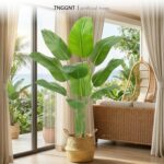 Artificial Bird of Paradise Plant：5FT Fake Traveler’s Palm Faux Banana Tree Elep... - Image 8