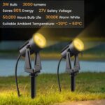 Low Voltage Landscape Lighting,10 Pack Outdoor LED Landscape Spotlights with Tra... - Image 5