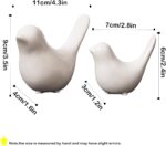Small Animal Statues, White Bird Figurines Home Decor, Modern Home Decorative, C... - Image 6