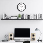 Foxtop Black Wall Clock Silent Non-Ticking 12 Inch Quartz Battery Operated Round... - Image 8