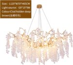 Large chaner Chaner Modern Luxury Designer Chaners d Crystal for Home Interiors ... - Image 5