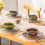 vancasso 18-Piece Dinnerware Sets,Ceramic Plates and Bowls Sets Service for 6, B... - Image 8