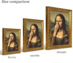 Gold Framed Luxury Bathroom Wall Art Mona Lisa Poster Aesthetic Picture Canvas P... - Image 6
