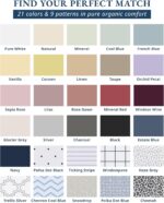 LANE LINEN 100% Organic Cotton King Size Sheets Set, Soft & Comfy All Season Bre... - Image 4