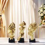 aboxoo 3 Pcs Thinker Statue, Silence is Gold Abstract Art Figurine, See No Evil ... - Image 5
