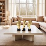 aboxoo 3 Pcs Thinker Statue, Silence is Gold Abstract Art Figurine, See No Evil ... - Image 7