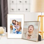 11x14 Picture Frame Set of 4, Matted Brass Simple Modern Brushed Thin Aluminum M... - Image 5
