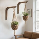 Wooden Plants Hanger, Plant Hangers Indoor Wall Mount, 8.58-Inch Hanging Plant H... - Image 4