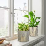 Small Ceramic Pot for Indoor Plants, 5.3 inch Plant Pot with Drainage Hole Decor... - Image 8