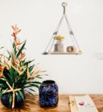 Artilady 2 Pack Wooden Wall Hanging Shelves - Macrame Hanging Plant Shelf Boho, ... - Image 4