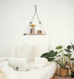 Artilady 2 Pack Wooden Wall Hanging Shelves - Macrame Hanging Plant Shelf Boho, ... - Image 5