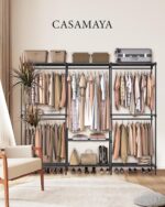 CASAMAYA Clothes Rack, Portable Closet, 80.7 Inch Extra Large Capacity Wardrobe ... - Image 3