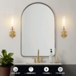 Hardwired Gold Wall Sconces Set of 2, Modern Bathroom Sconces Wall Lighting Vani... - Image 4