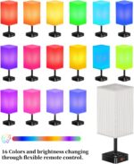 cozoo Bluetooth/WiFi RGB & USB Bedside Table Lamp with 3 USB Charging Ports and ... - Image 3