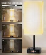 cozoo Bluetooth/WiFi RGB & USB Bedside Table Lamp with 3 USB Charging Ports and ... - Image 4