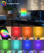 cozoo Bluetooth/WiFi RGB & USB Bedside Table Lamp with 3 USB Charging Ports and ... - Image 6