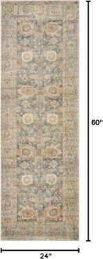 Loloi Margot Collection MAT-03 Ocean/Spice 2'-0" x 5'-0" Accent Rug feat. CloudP... - Image 3