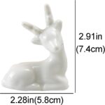 Nordic Ceramic Reindeer Statue,Modern Minimalist Deer Sculpture Figurine,Animal ... - Image 3