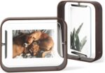Umbra Bellwood 5x7 Desk Picture Frame with Bent Wood Trim and Two-Sided Rotating... - Image 8
