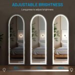 NEWBULIG Full Length Mirror, Full Body Mirror, Standing with Tempered Glass, Han... - Image 5