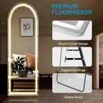 NEWBULIG Full Length Mirror, Full Body Mirror, Standing with Tempered Glass, Han... - Image 6