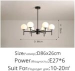 Modern LED Chlier, Meval Designer Lighting for Study Room, Bedroom & Dining Room... - Image 3