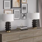 Henn&Hart 25.5'' Modern 1-Light Ceramic Table Lamp with Spherical Orbs on Lamp B... - Image 7